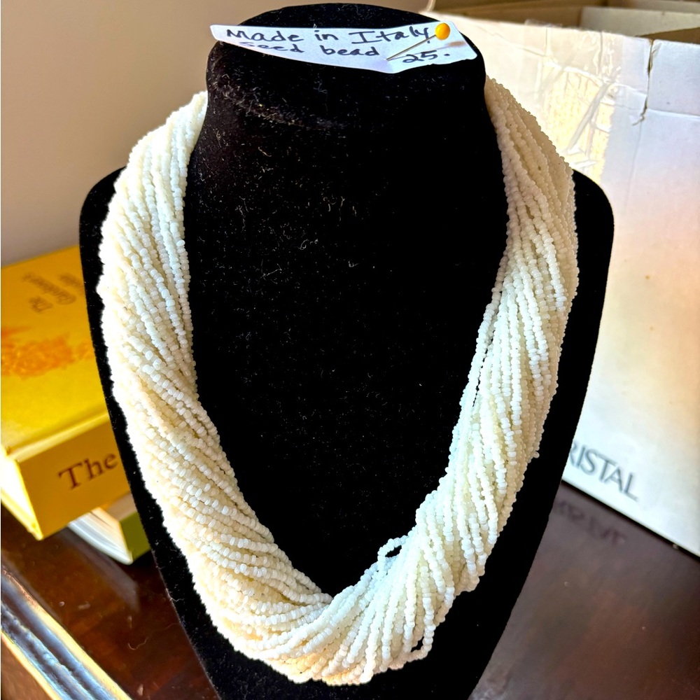 Made in Italy Seed-Beaded Neckkace